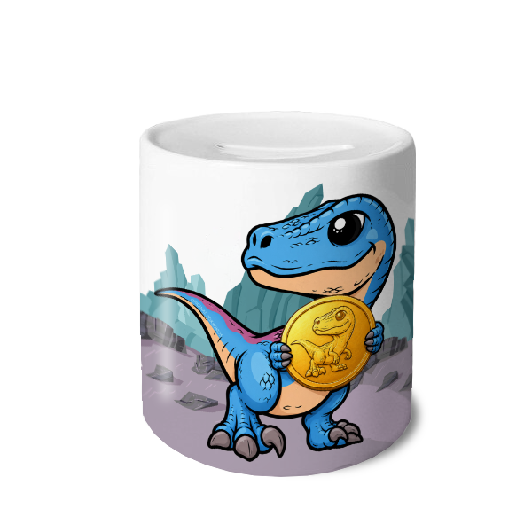 Spaarpot Zino de Dino met naam